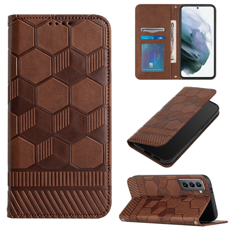 Football Texture Magnetic Leather Flip Phone Case, For Samsung Galaxy S22+ 5G, For Samsung Galaxy S22 Ultra 5G, For Samsung Galaxy A03 166mm, For Samsung Galaxy A13 4G