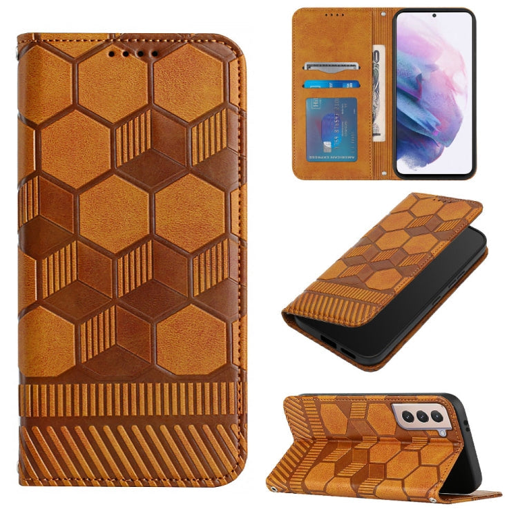 Football Texture Magnetic Leather Flip Phone Case, For Samsung Galaxy S21+ 5G, For Samsung Galaxy S21 Ultra 5G, For Samsung Galaxy S21 FE, For Samsung Galaxy S22 5G
