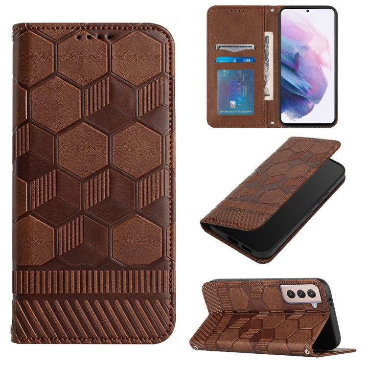 Football Texture Magnetic Leather Flip Phone Case, For Samsung Galaxy S21+ 5G, For Samsung Galaxy S21 Ultra 5G, For Samsung Galaxy S21 FE, For Samsung Galaxy S22 5G