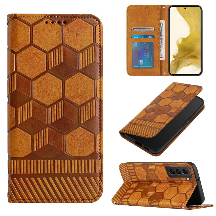 Football Texture Magnetic Leather Flip Phone Case, For Samsung Galaxy S21+ 5G, For Samsung Galaxy S21 Ultra 5G, For Samsung Galaxy S21 FE, For Samsung Galaxy S22 5G