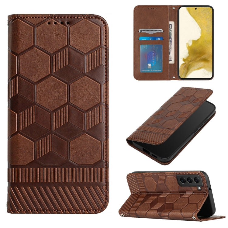 Football Texture Magnetic Leather Flip Phone Case, For Samsung Galaxy S21+ 5G, For Samsung Galaxy S21 Ultra 5G, For Samsung Galaxy S21 FE, For Samsung Galaxy S22 5G