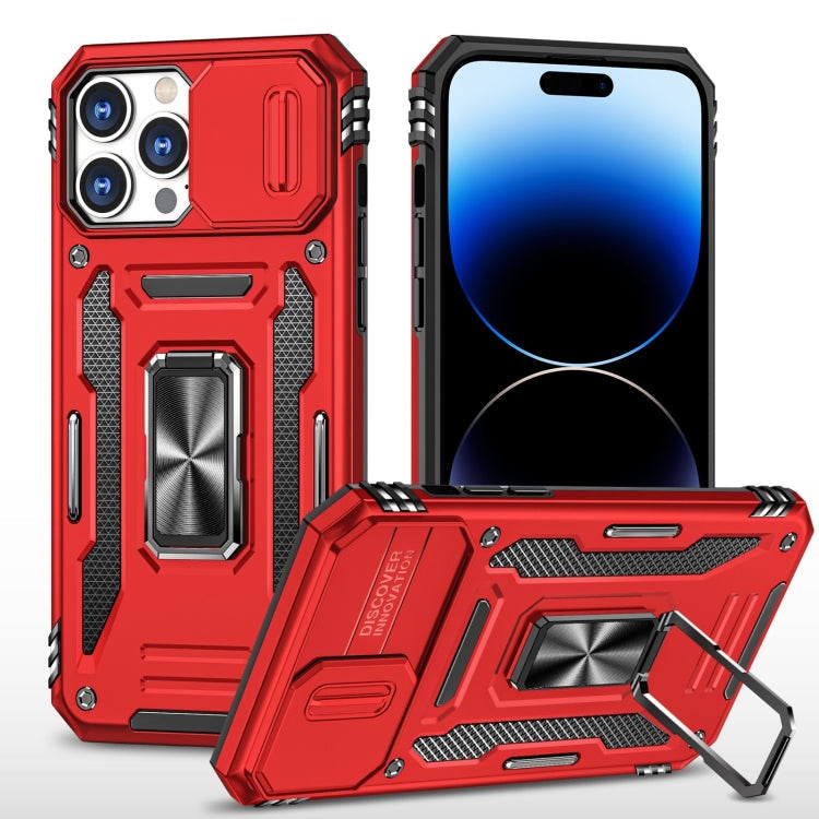 Armor PC + TPU Camera Shield Phone Case, For iPhone 14, For iPhone 14 Plus, For iPhone 14 Pro, For iPhone 14 Pro Max