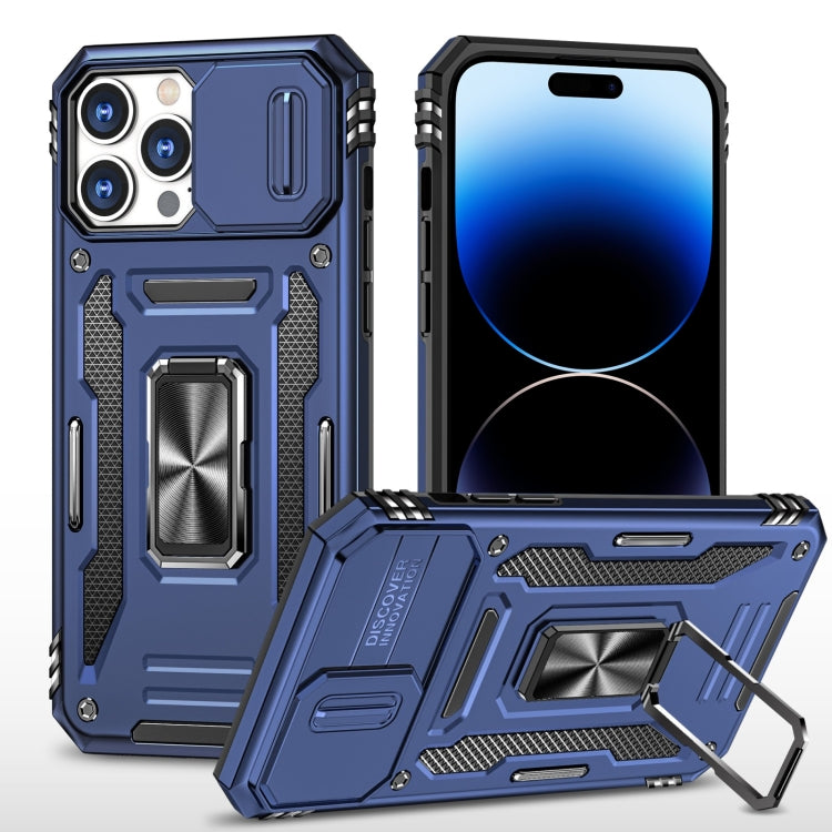 Armor PC + TPU Camera Shield Phone Case, For iPhone 14, For iPhone 14 Plus, For iPhone 14 Pro, For iPhone 14 Pro Max