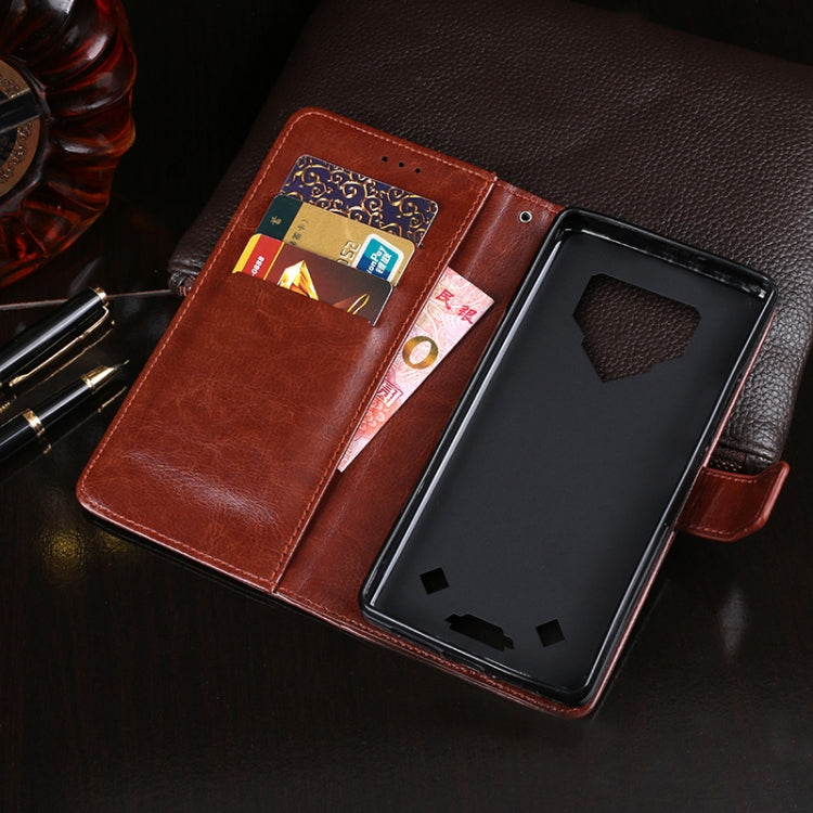 idewei Crazy Horse Texture Horizontal Flip Leather Case with Holder & Card Slots & Wallet, For Blackview BV9800 Pro, For Cubot P30, For Infinix S4