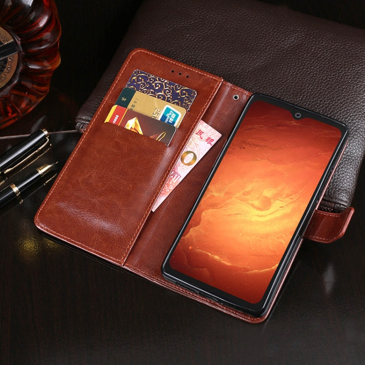 idewei Crazy Horse Texture Horizontal Flip Leather Case with Holder & Card Slots & Wallet, For Blackview BV9800 Pro, For Cubot P30, For Infinix S4