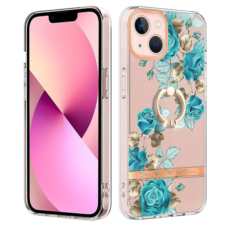 Ring IMD Flowers TPU Phone Case, For iPhone 14, For iPhone 14 Plus, For iPhone 14 Pro, For iPhone 14 Pro Max