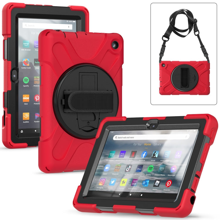 Hard PC Soft Silicone Full Body Tablet Case, For Amazon Kindle Fire 7 2022