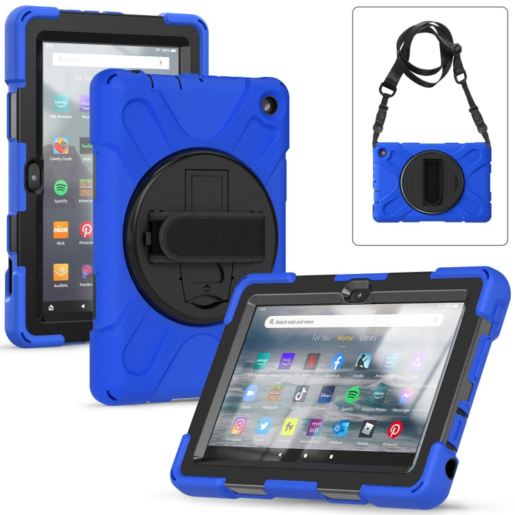 Hard PC Soft Silicone Full Body Tablet Case, For Amazon Kindle Fire 7 2022