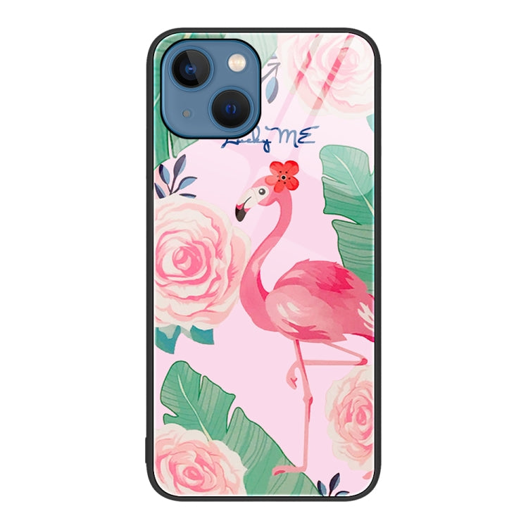 Colorful Painted Glass Phone Case, For iPhone 14