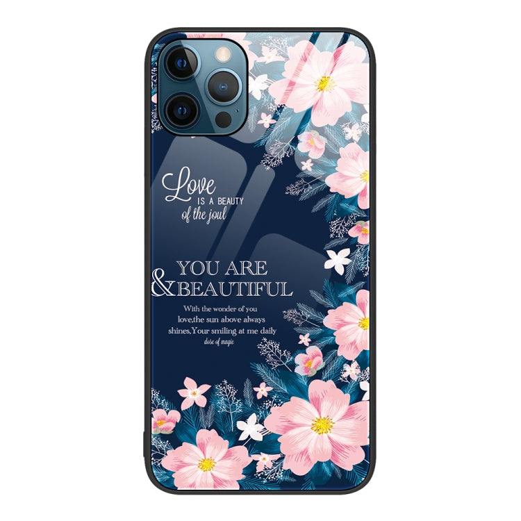 Colorful Painted Glass Phone Case, For iPhone 12 Pro Max