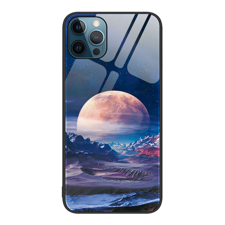 Colorful Painted Glass Phone Case, For iPhone 12 Pro Max