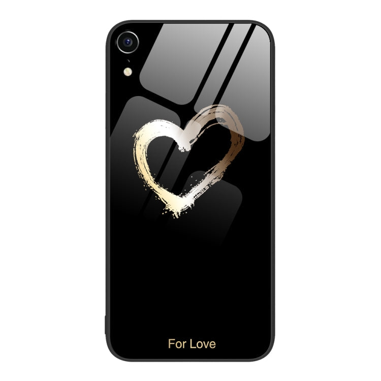Colorful Painted Glass Phone Case, For iPhone XR