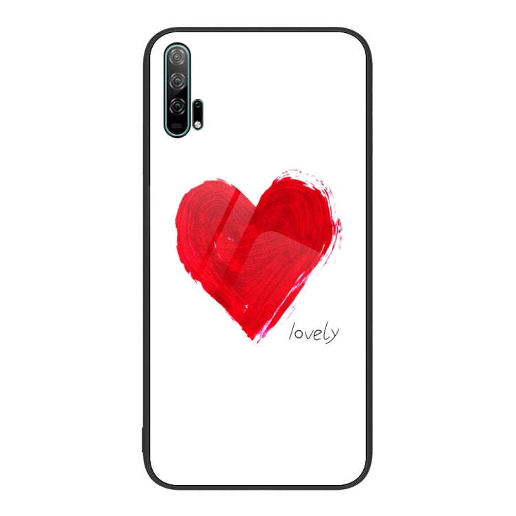 Colorful Painted Glass Phone Case, For Honor 20 Pro