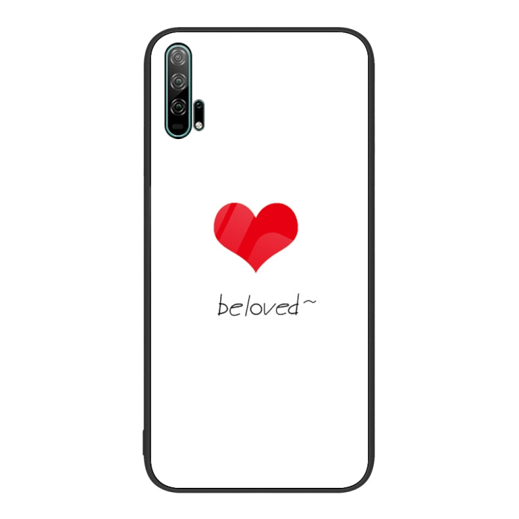 Colorful Painted Glass Phone Case, For Honor 20 Pro