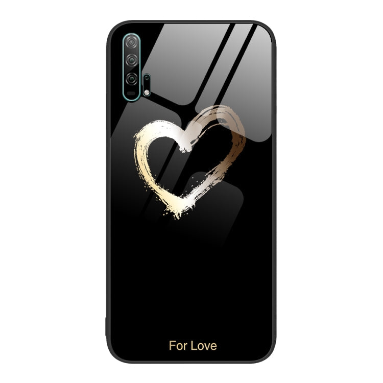 Colorful Painted Glass Phone Case, For Honor 20 Pro