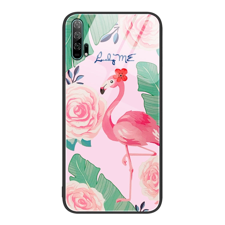 Colorful Painted Glass Phone Case, For Honor 20 Pro