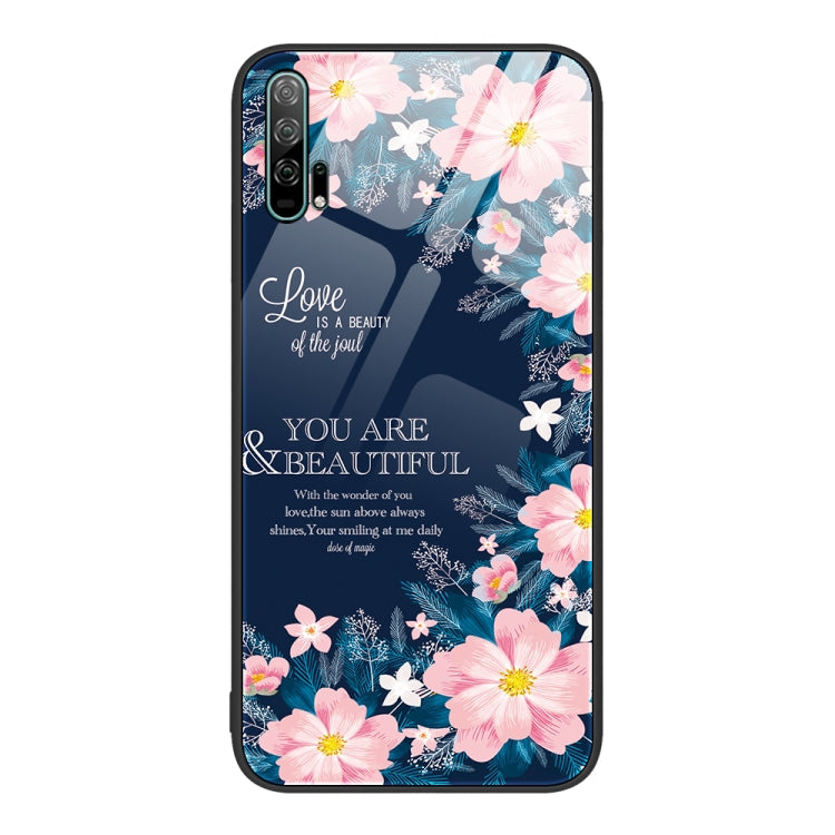 Colorful Painted Glass Phone Case, For Honor 20 Pro
