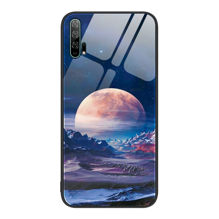 Colorful Painted Glass Phone Case, For Honor 20 Pro