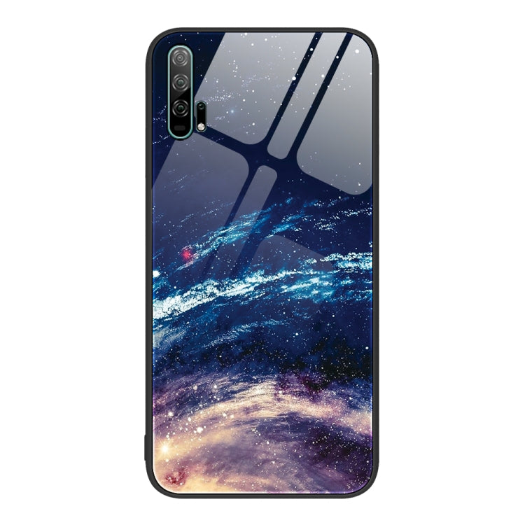 Colorful Painted Glass Phone Case, For Honor 20 Pro
