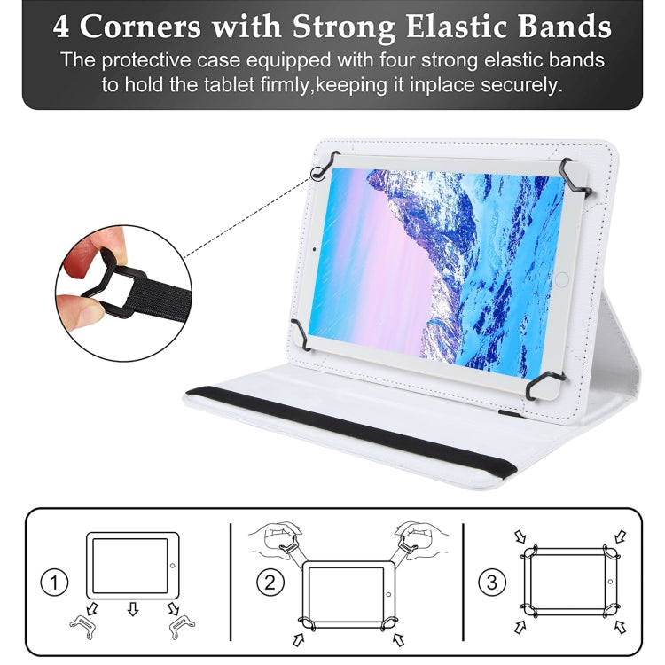 360 Degree Rotation Litchi Texture Flip Leather Tablet Case, For 10 inch Tablet