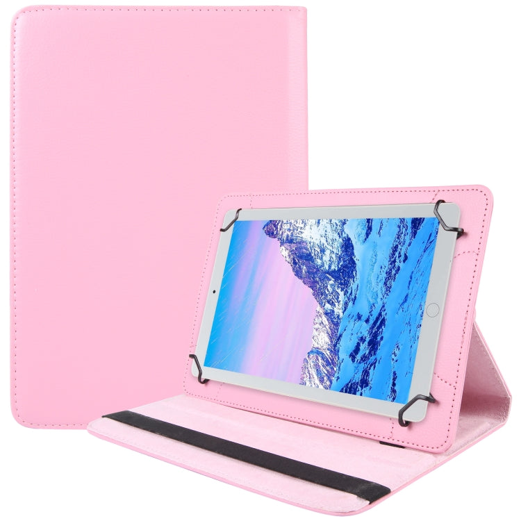 360 Degree Rotation Litchi Texture Flip Leather Tablet Case, For 10 inch Tablet