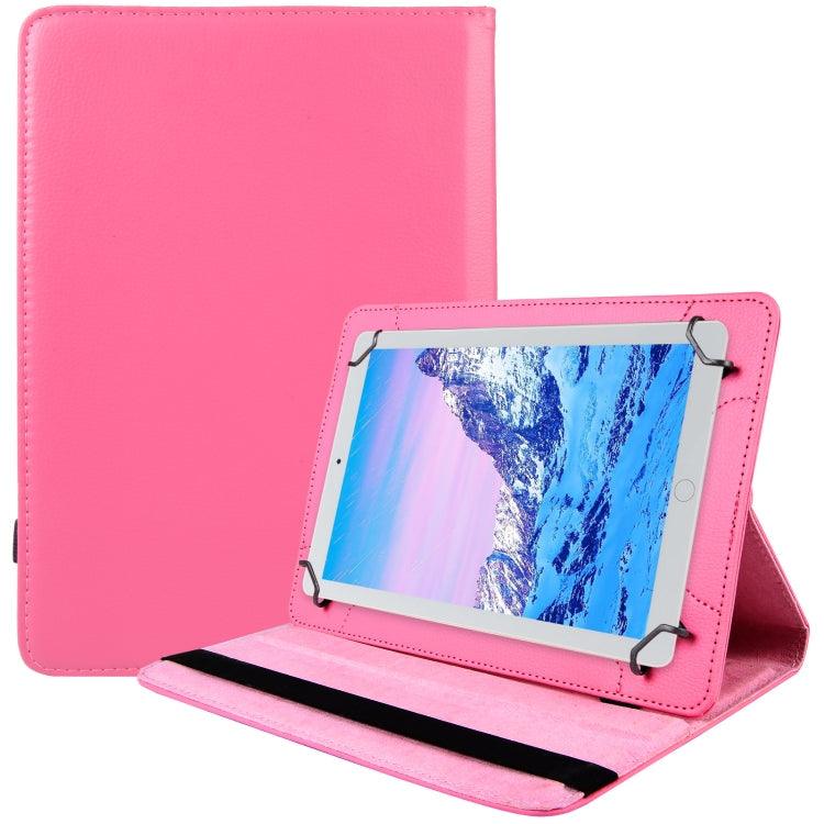 360 Degree Rotation Litchi Texture Flip Leather Tablet Case, For 10 inch Tablet