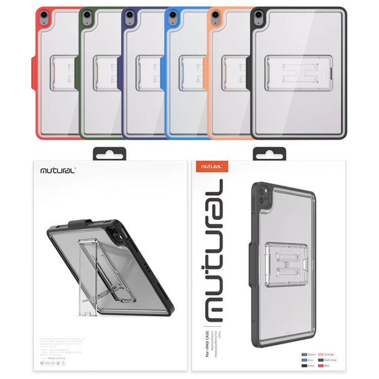 Mutural Transparent Holder Tablet Case, For iPad Air 2022/ 2020 10.9, For iPad Pro 11 / 2021 / 2020 / 2018, For iPad 10.2 2021 / 2020 / 2019 / 10.5