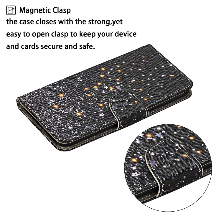 3D Colored Drawing Flip Leather Phone Case, For iPhone 14