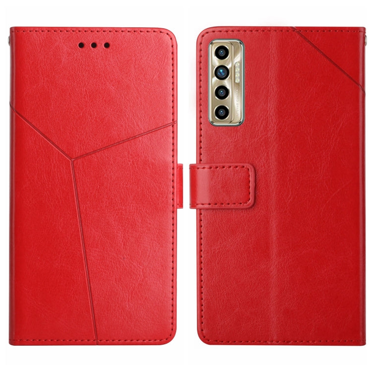 HT01 Y-shaped Pattern Flip Leather Phone Case, For Tecno Camon 17 Pro, For Tecno Camon 17P, For Tecno Camon 18i, For Tecno Camon 18P