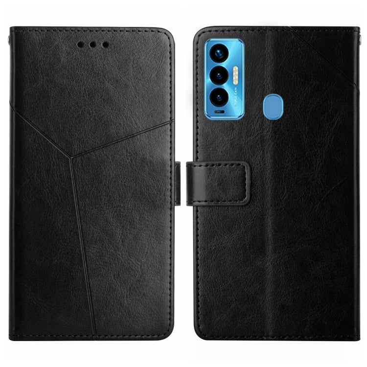 HT01 Y-shaped Pattern Flip Leather Phone Case, For Tecno Camon 17 Pro, For Tecno Camon 17P, For Tecno Camon 18i, For Tecno Camon 18P