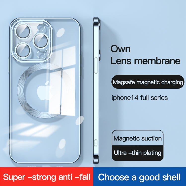 Lens Protector MagSafe Electroplated Phone Case, For iPhone 14 Plus