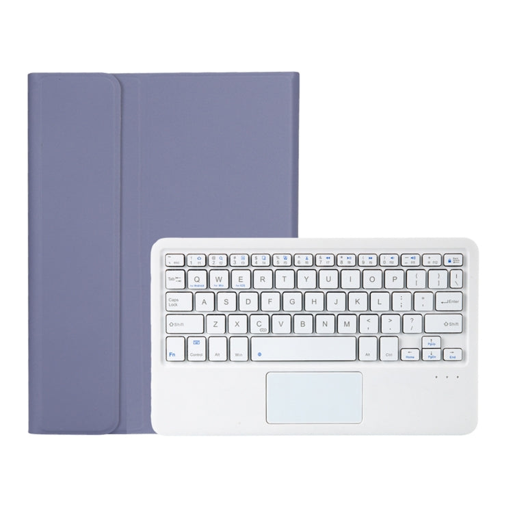 OP12-A Lambskin Texture Ultra-thin Bluetooth Keyboard Leather Case with Touchpad, OP12-A
