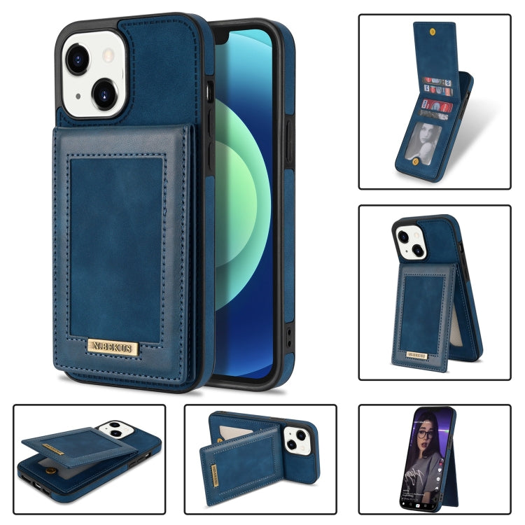 N.BEKUS Vertical Flip Card Slot RFID Phone Case, For iPhone 13 mini, For iPhone 13 Pro, For iPhone 13 Pro Max, For iPhone 14