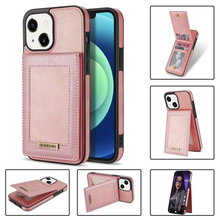 N.BEKUS Vertical Flip Card Slot RFID Phone Case, For iPhone 14 Plus, For iPhone 14 Pro, For iPhone 14 Pro Max, For iPhone 11