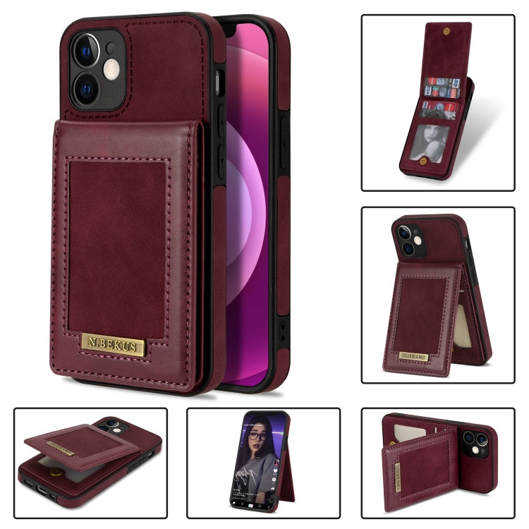 N.BEKUS Vertical Flip Card Slot RFID Phone Case, For iPhone 12, For iPhone XR, For iPhone XS Max, For iPhone XS / X