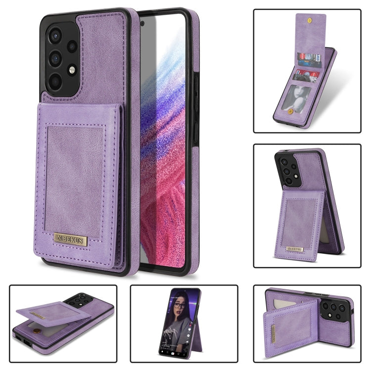N.Bekus Vertical Flip Card Slot RFID Phone Case, For Samsung Galaxy A12 5G, For Samsung Galaxy A51 4G, For Samsung Galaxy A71 4G, For Samsung Galaxy A53 5G, For Samsung Galaxy A52s / A52 5G
