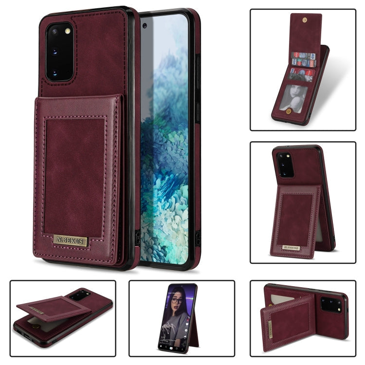N.Bekus Vertical Flip Card Slot RFID Phone Case, For Samsung Galaxy Note20, For Samsung Galaxy Note20 Ultra, For Samsung Galaxy S20+, For Samsung Galaxy S20