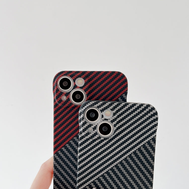 Carbon Fiber Texture PC Phone Case, For iPhone 13 Pro Max, For iPhone 14, For iPhone 14 Plus, For iPhone 14 Pro