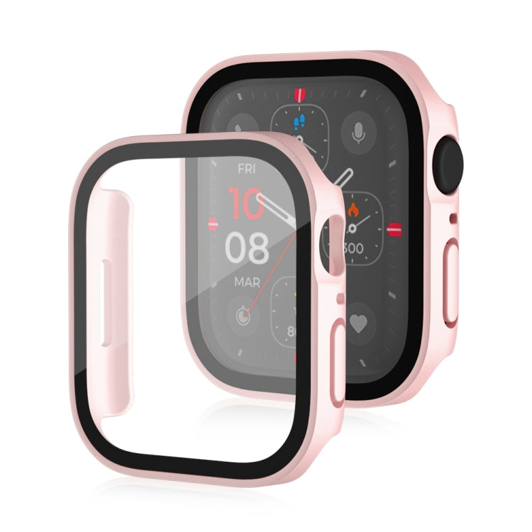 Life Waterproof Frosted 2 in 1 PC Frame + Tempered Glass Protective Case, For Apple Watch Series 9 / 8 / 7 45mm, For Apple Watch Series 9 / 8 / 7 41mm