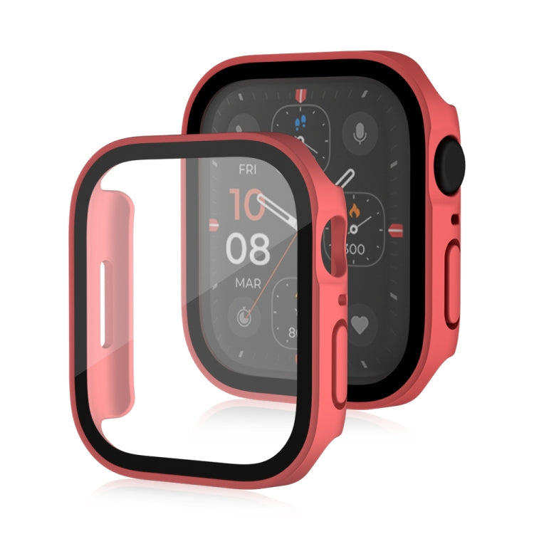 Life Waterproof Frosted 2 in 1 PC Frame + Tempered Glass Protective Case, For Apple Watch Series 9 / 8 / 7 45mm, For Apple Watch Series 9 / 8 / 7 41mm
