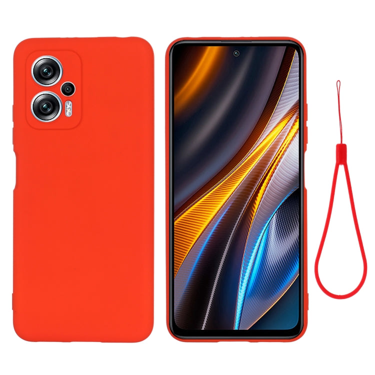 Pure Color Liquid Silicone Shockproof Full Coverage Phone Case, For Xiaomi Poco X4 GT/Redmi Note 11T Pro/Redmi K50i