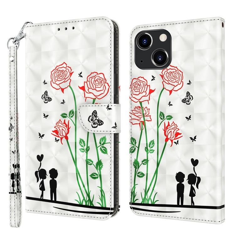 3D Painted Leather Phone Case, For iPhone 14 Pro Max, For iPhone 13 mini, For iPhone 13