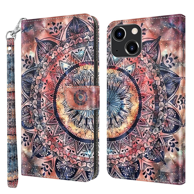 3D Painted Leather Phone Case, For iPhone 14 Pro Max, For iPhone 13 mini, For iPhone 13