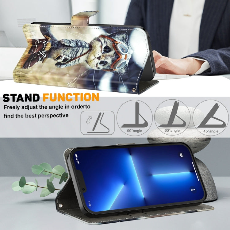 3D Painted Leather Phone Case, For iPhone 13 Pro, For iPhone 13 Pro Max, For iPhone 12 mini