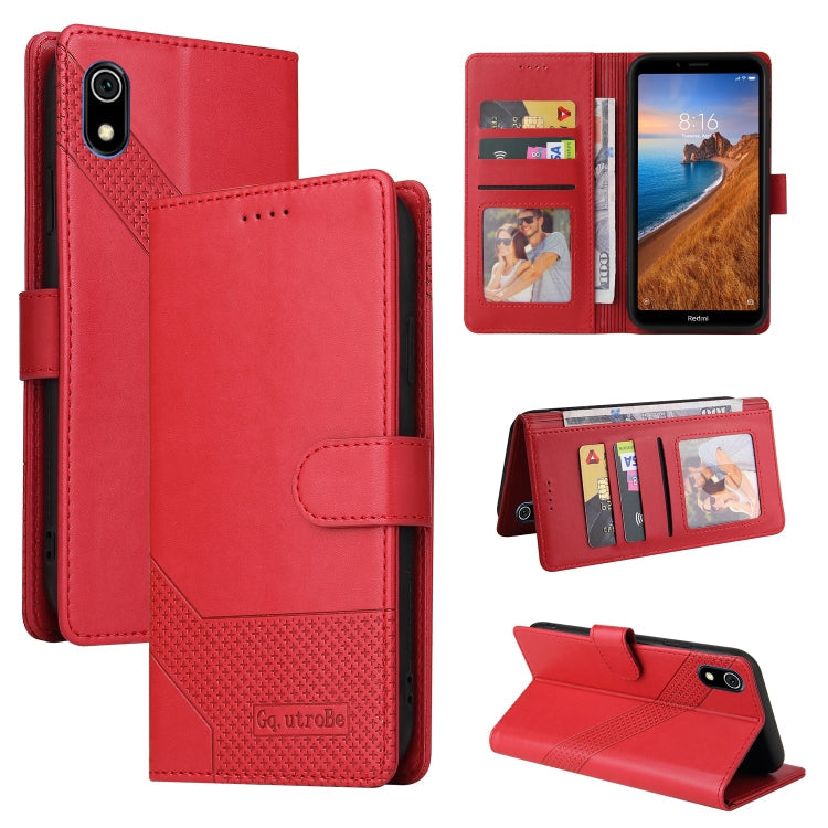 GQUTROBE Skin Feel Magnetic Leather Phone Case, For Xiaomi Redmi 7A, For Xiaomi Redmi 9A, For Xiaomi Redmi 9C, For Xiaomi Redmi 9T