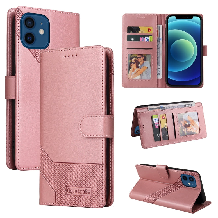 GQUTROBE Skin Feel Magnetic Leather Phone Case, For iPhone 12 Pro Max, For iPhone 12 / 12 Pro, For iPhone 12 mini, For iPhone 11 Pro Max