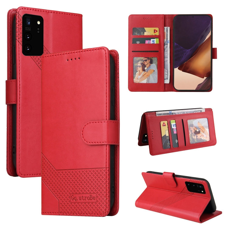 GQUTROBE Skin Feel Magnetic Leather Phone Case, For Samsung Galaxy Note10+, For Samsung Galaxy Note20, For Samsung Galaxy Note20 Ultra, For Samsung Galaxy S8