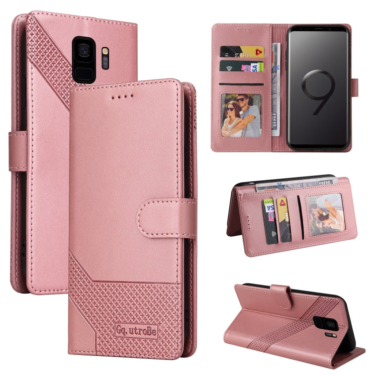 GQUTROBE Skin Feel Magnetic Leather Phone Case, For Samsung Galaxy S8+, For Samsung Galaxy S9, For Samsung Galaxy S9+, For Samsung Galaxy S10