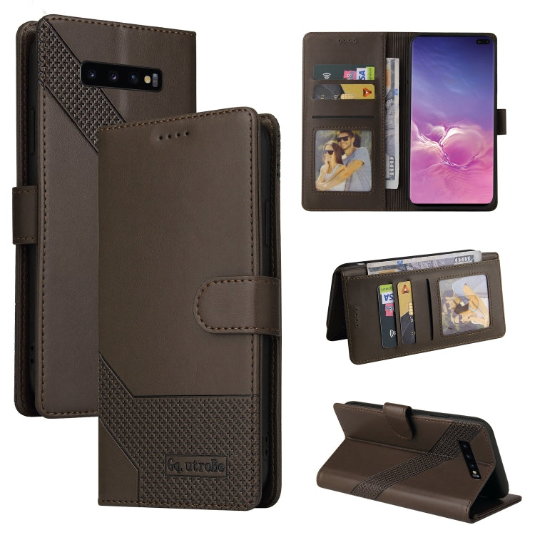 GQUTROBE Skin Feel Magnetic Leather Phone Case, For Samsung Galaxy S10+, For Samsung Galaxy S20, For Samsung Galaxy S20+, For Samsung Galaxy S20 Ultra