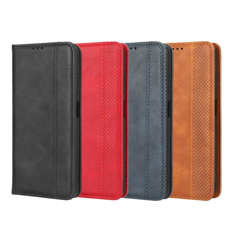 Magnetic Buckle Retro Texture Leather Phone Case, For Nothing Phone 1, For OPPO A57 5G / 4G, For OPPO A97 5G, For Realme GT2 Explorer Master, For TCL 30 XL, For vivo Y02s